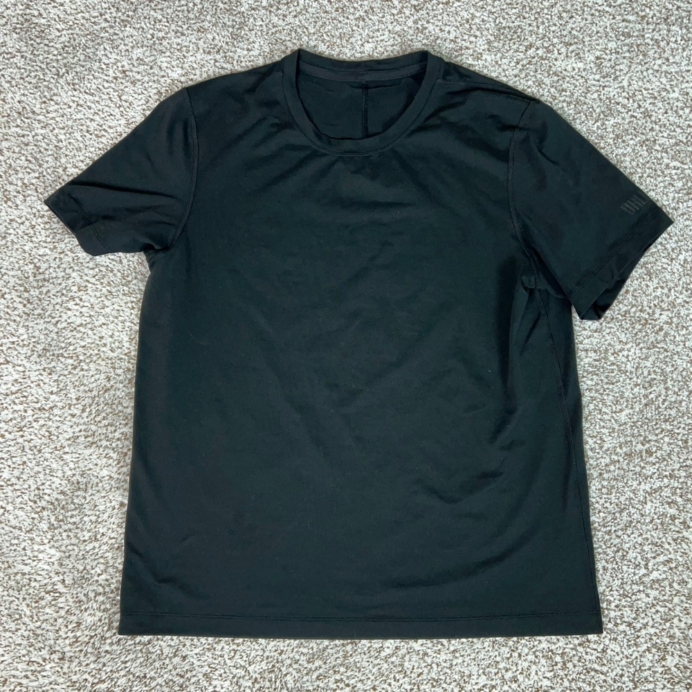 Lululemon Shirt Mens Small Black Activewear Performance Tee Casual Workout Gym